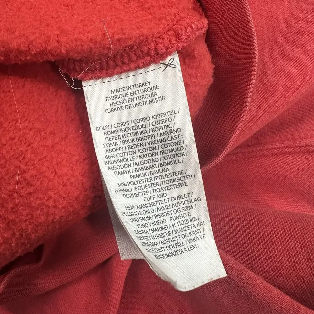Polo Ralph Lauren Hoodie Boys 5 Red Full Zip Big Pony Embroidered Sweatshirt